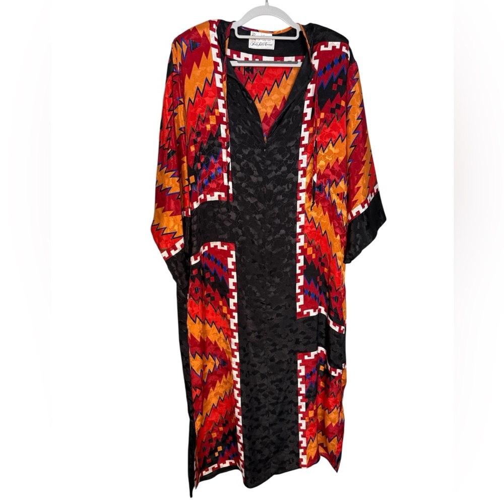 Vintage Ruth‎ Norman New York Saks Fifth Avenue maxi caftan dress